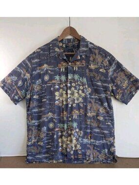 Polo Sport Ralph Lauren  100% Cotton Short Sleeve Hawaiian Style Button Up XL